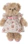 Preview: Cataleya ,  brown teddy girl with white dress ± 25 cm