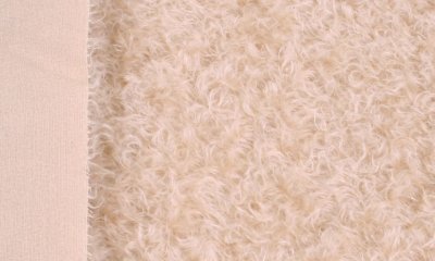 20 x 70 cm Mohair Sparse White-Approx 20 mm pile length 
