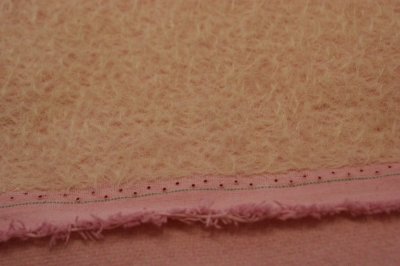 Mohair ( Steiff-Schulte) rosa gekräuselt, ca. 7 mm
