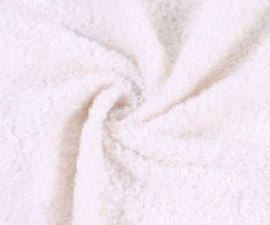 white curled Viscose (Steiff-Schulte)  with ± 7 mm pile