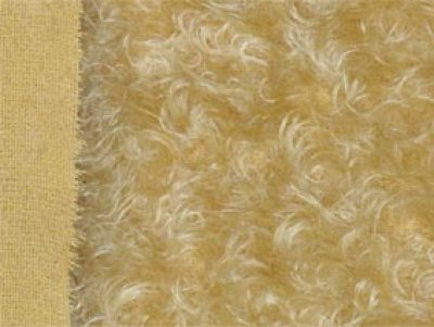Mohair (Steiff-Schulte) beige, gelockt ca. 23 mm Florlänge