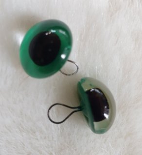Preview: Glas eyes behind painted 12 mm