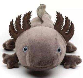 Axolotl 32 cm with tail, grey