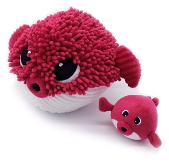 Mom-baby blowfish plush toy ± 30 cm