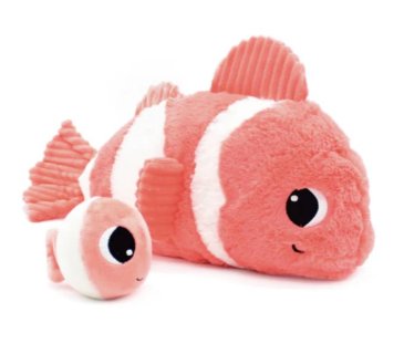 Clownfish with baby ± 38 cm coral
