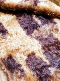 Mohair, Steiff-Schulte, Batik in Brauntönen, gewellt, dicht ca 17 mm 50 x 70 cm