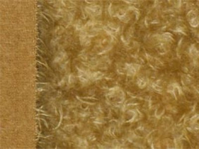 Mohair curled medium dense ± 23 mm, dark blond