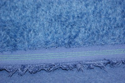 Mohair (Steiff-Schulte) dense, curled, dark blue ± 7 mm pile