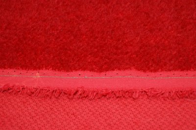 Mohair (Steiff-Schulte) dense, curled, red ± 7 mm pile