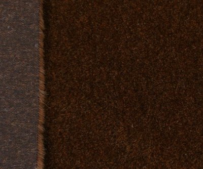 Synthetic with ± 13 mm pile ​50 x 70cm, chestnut