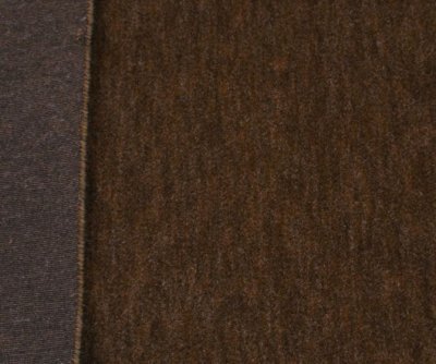 Synthetic with ± 6 mm pile dark brown, 50 x 140 cm