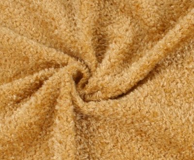gold curled Viscose (Steiff-Schulte)  with ± 7 mm pile