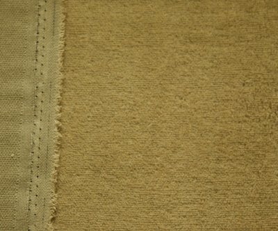 Baumwoll Plüsch erdbraun 140 cm breit, ca. 9 mm lang