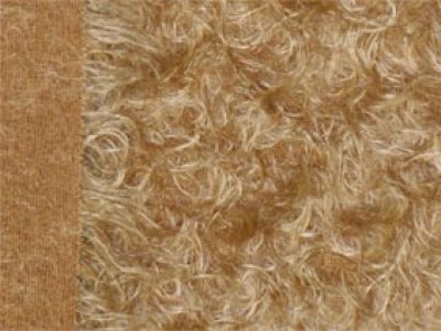 Mohair curled medium dense ± 23 mm pile, sand