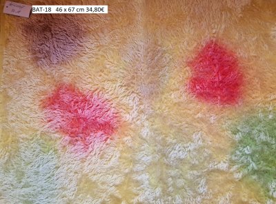 Helmbold Mohair,  Unikat Batik ca. 46 x 67 cm