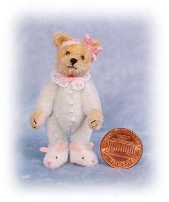 Kit teddy with bunnyslippers 6,4 cm