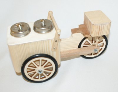 Ice cream bike made of wood for 10 -14 cm big bear