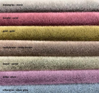 Highpile Fabric for Mini Teddy ± 25 x 18 cm camel