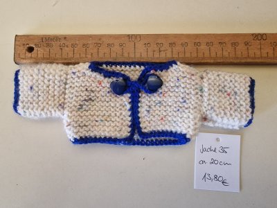 handknitted Jacket for bear ± 20 cm