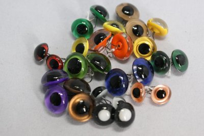 Glas eyes behind painted 10 mm