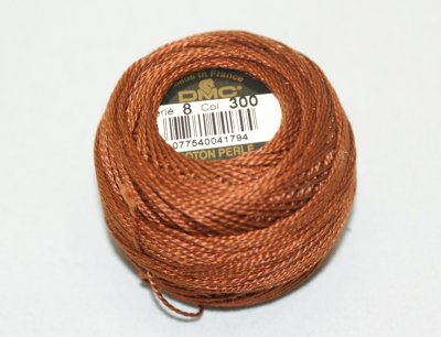 Nose thread, thin, redbrown, 10 g