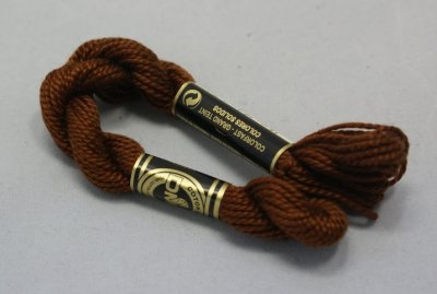 Perlé Nose thread redbrown, thick, 5 g, ca. 15 m