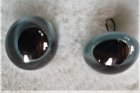 grey glass eyes 20 mm, per pair